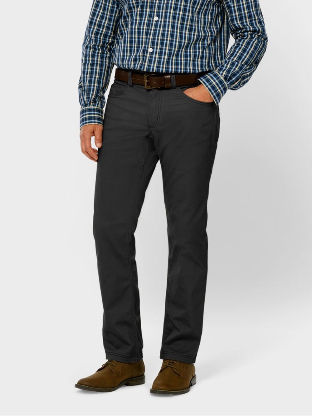 Duluth Trading Men's DuluthFlex Fire Hose Slim Fit 5-Pocket Pants Black 30x32